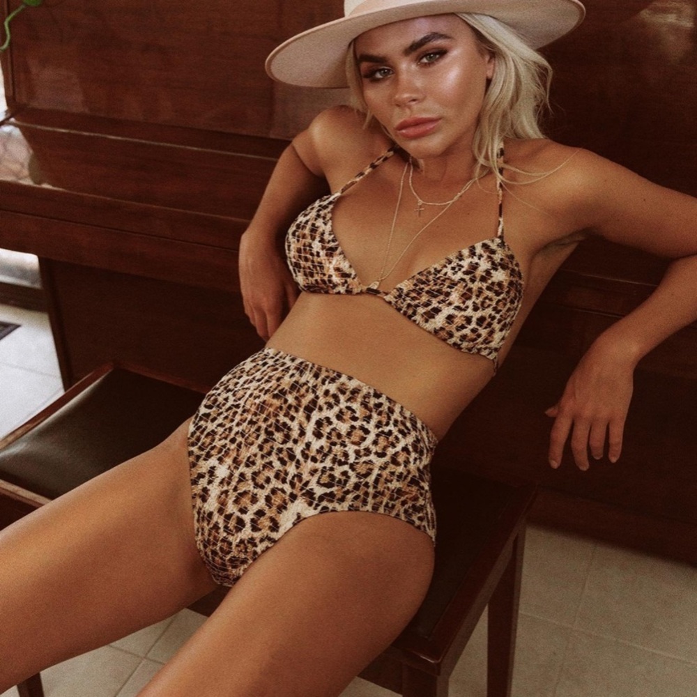 NWT The Dani Bikini Leopard